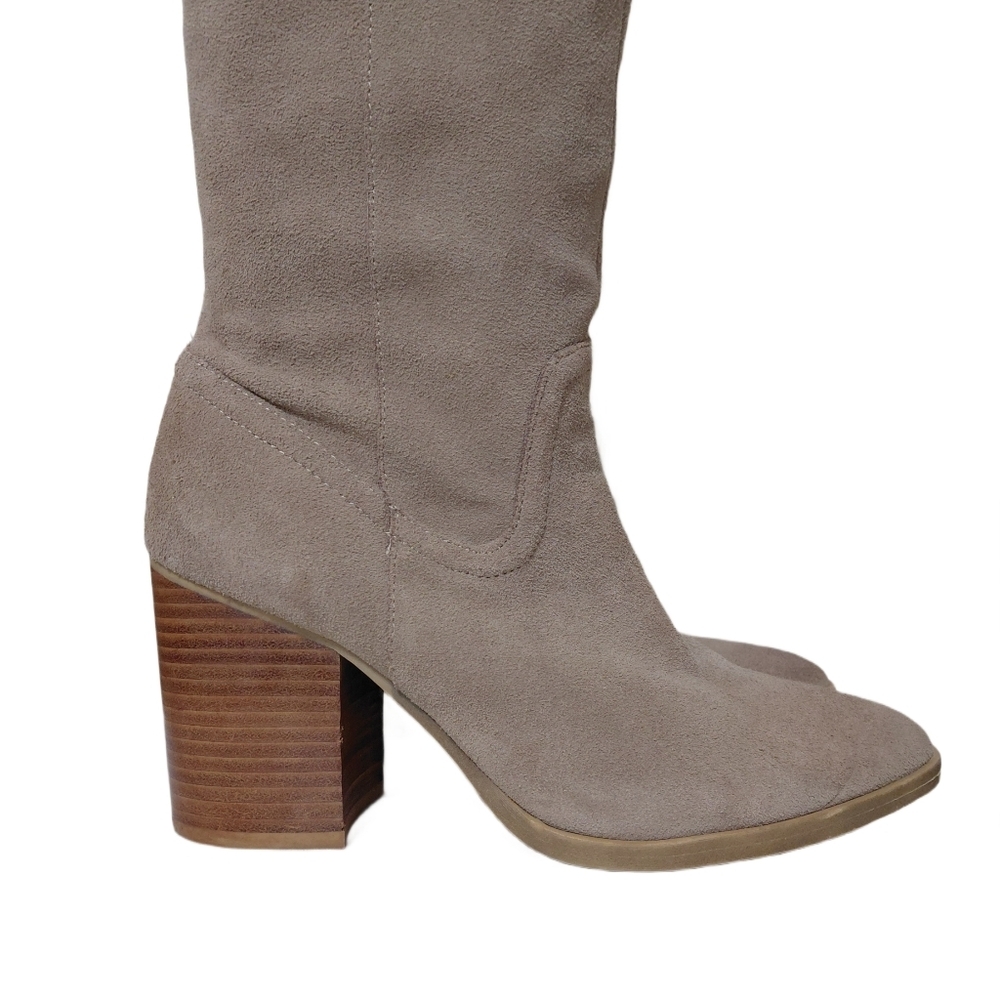 Steve Madden Taupe Suede Over-the-Knee Boots Size 9.5 - Picture 6 of 11